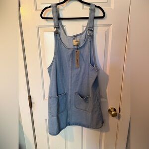 Light Blue Denim Midi Dress